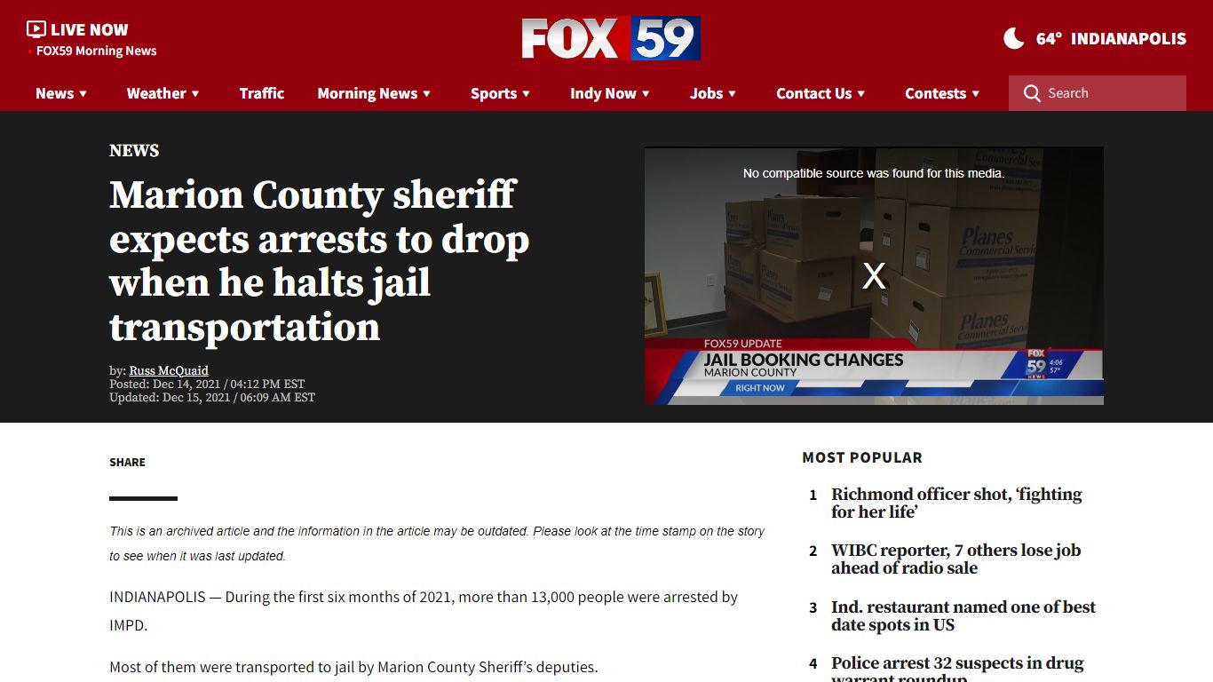 Marion County sheriff expects arrests to drop when he ...